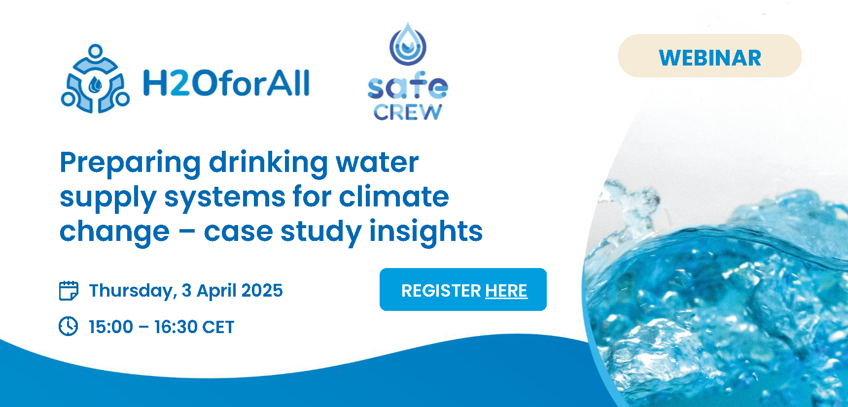 WEBINAR: Preparing drinking water supply systems for climate change – case study insights