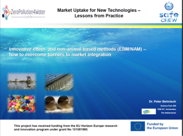 ZeroPollution4Water Cluster webinar: Insights from practice to achieve market uptake for new technologies